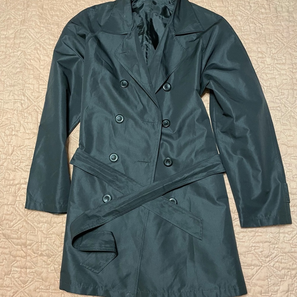 Black rain coat